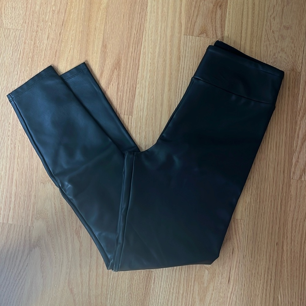 Abercrombie faux leather leggings